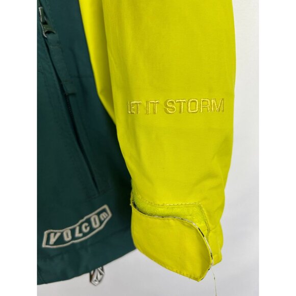 Volcom Industrial Mens S Thermonite 10,000MM Let It Storm Dark Green Snow Jacket - Picture 13 of 16